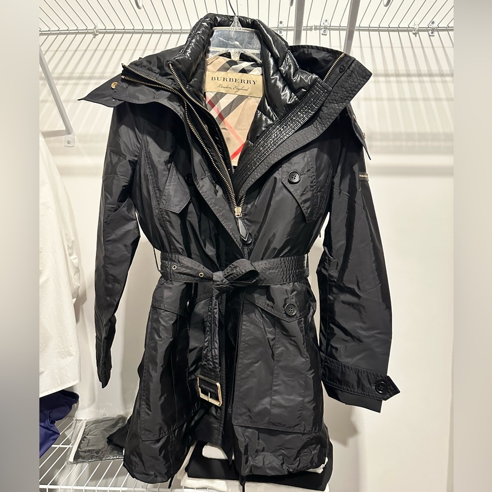 BURBERRY 3-in-1 Parka Coat - Black
